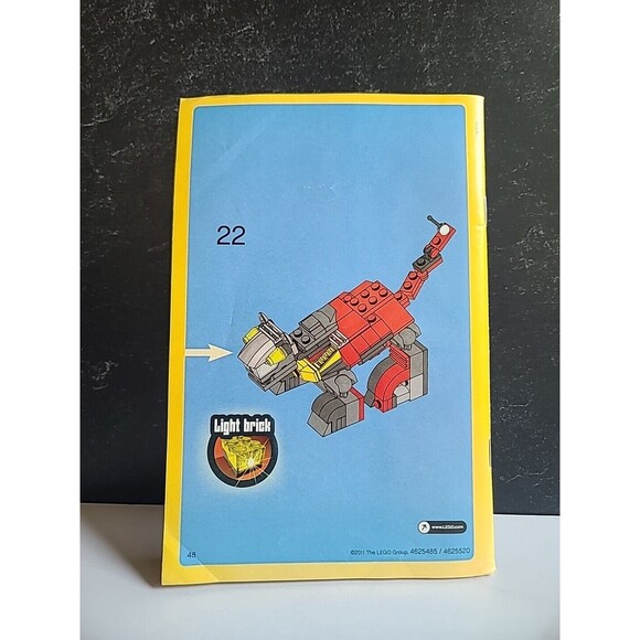 Lego Creator 5764 Rescue Robot Building 3 in 1 Instruction Manual Only 2011 - Picture 6 of 7